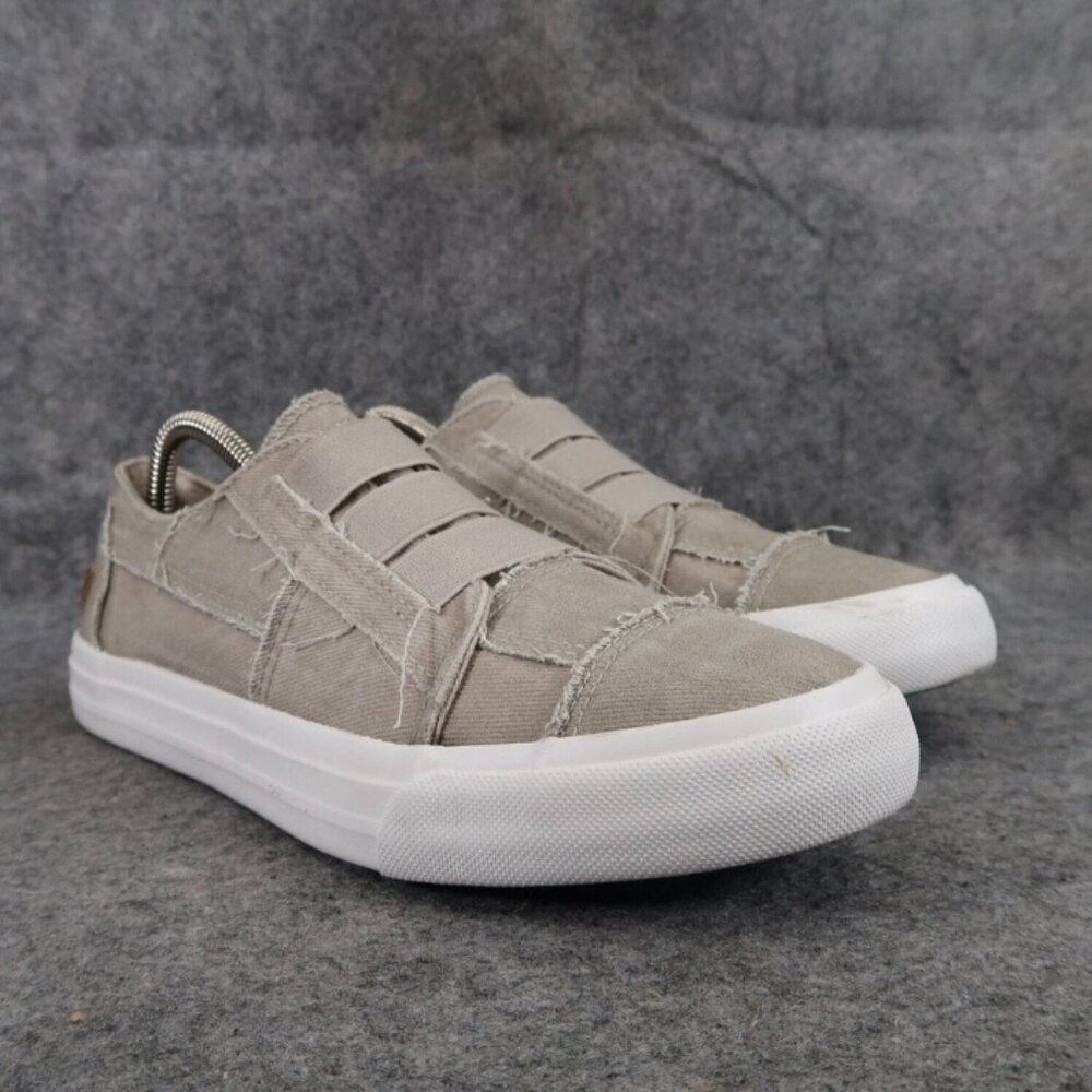 Blowfish Marley Womens Slip On Shoes Sneakers Distressed Canvas Tan 9M  NEW